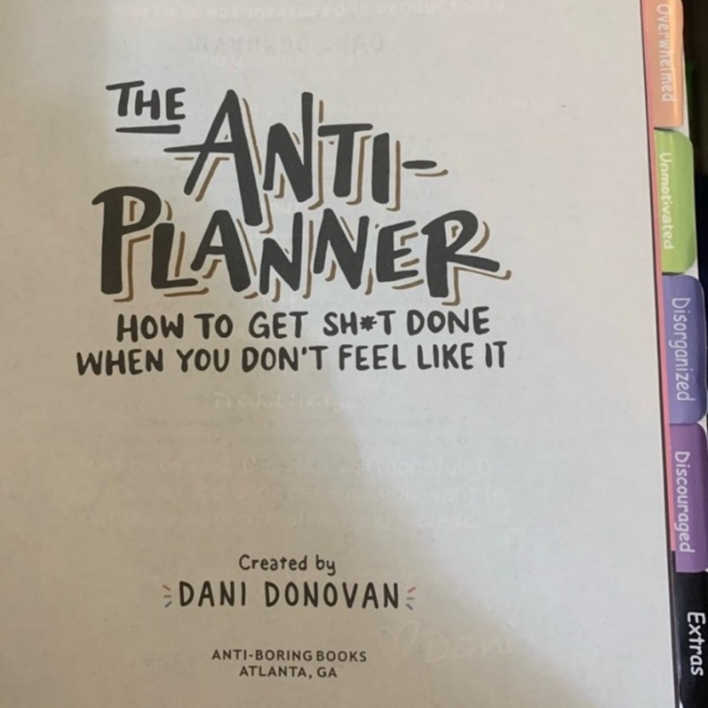 New! The Anti-Planner: How to Get Sht Done When You Don't Feel Like It* - Picture 2 of 7